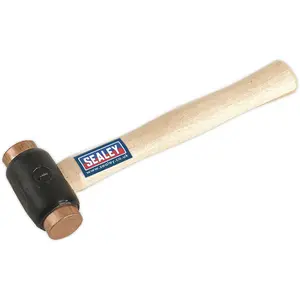 Premium 1.75lb Copper Faced Hammer with Hickory Handle - Heavy Duty Performance