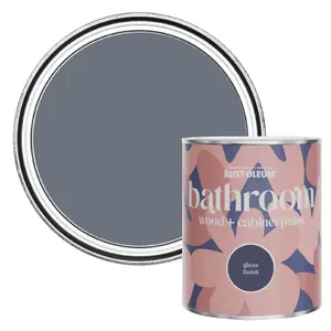 Rust-Oleum Marine Grey Gloss Bathroom Wood & Cabinet Paint 750ml