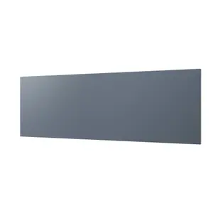 GoodHome Alisma Matt blue Slab Drawer front, bridging door & bi fold door, Pack of 2 (H)340mm (W)997mm (T)18mm