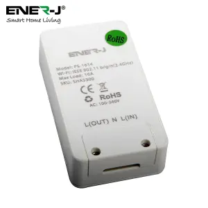 Wi-Fi Inline Switch, Max Load 2200W. On/Off switch