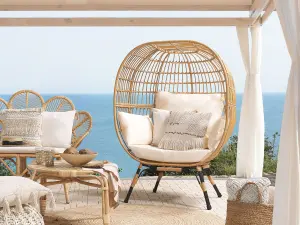 Garden Chair VEROLI PE Rattan Beige