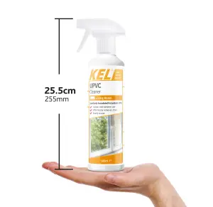 KEL - UPVC Cleaner Spray for All Synthetics, Ideal for Doors & Window Frames - 500ml