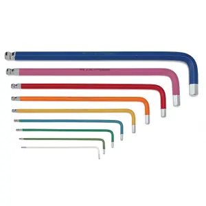 Draper Expert Metric Long Arm TX-STAR and Hex Key Set, Colour Coded 18 Piece 4776