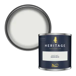 Dulux Trade Heritage Indian White Matt Wall paint, 125ml Tester pot