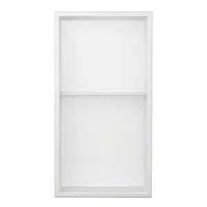 Thermopanel 304 Stainless Steel Recess Shower Niche Shelved - White (305x610x103mm)