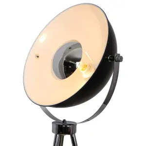 GoodHome Selinda Black Chrome effect Floor light