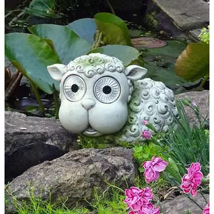 Bayview Sheep Figurine with Solar Light