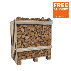 Snowdon Timber Kiln Dried Firewood Crate Hardwood Birch Logs (Fire Starter Bundle)