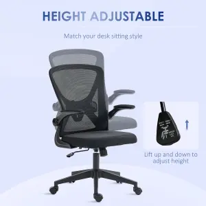 Vinsetto Mesh Office Chair Computer Chair with Lumbar Support, Swivel Wheels