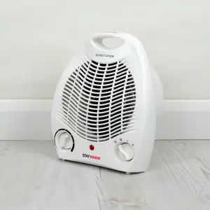 StayWarm 2000w Upright Fan Heater - White