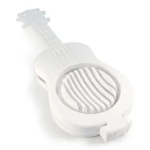 Hoobbe Ukulele Guitar Shaped Kitchen Novelty Egg Slicer Cutter