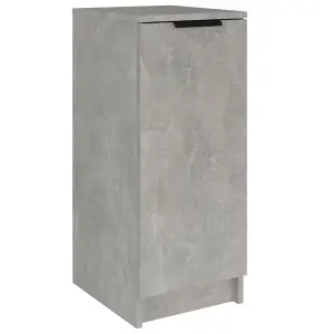 Berkfield Shoe Cabinet Concrete Grey 30x35x70 cm Engineered Wood