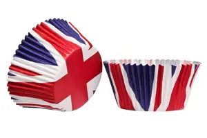 Maison by Premier I Love Uk Union Jack 40Pcs Large Cupcake Cases