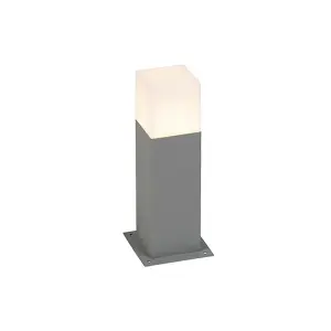 CGC Dark Grey & White Cube Medium Post Pathway Light