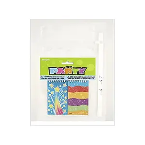 Unique Party Mini Wirebound Notebook (Pack of 6) Multicoloured (One Size)