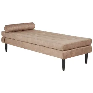 Velvet Chaise Longue Taupe USSEL