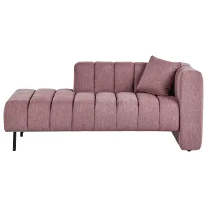 Right Hand Chaise Lounge Pink LANNILS