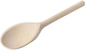 Set Of 2 8" Wooden Kitchen Spoon Stirring Mixing Utensil Handheld Tool