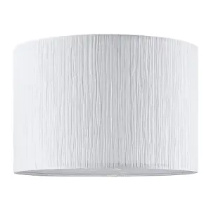 Contemporary and Sleek Pendant Lighting Shade Crafted from Wrinkled White Paper