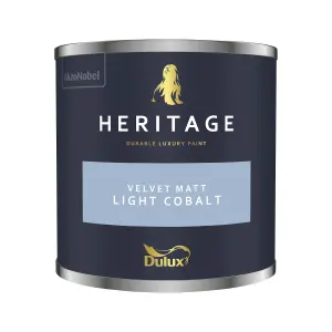 Dulux Heritage Velvet Matt - 125ml Tester Pot - Light Cobalt