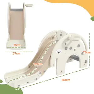 AIYAPLAY 3 in 1 Kids Slide for 1-3 Years, Elephant-Themed Indoor Slide