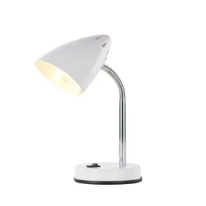 Innoteck Cone Flexible Neck Desk Lamp - White