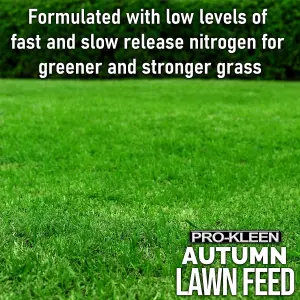 Pro-Kleen Autumn Lawn Feed Fertiliser - Encourages Grass Green Up & Prevents Lawn Disease - Covers up to 400m2 10kg