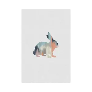 Pastel Rabbit by Orara Studio - Wrapped Canvas Gallery-Wrapped Canvas Giclée 45.72cm H x 30.48cm W x 1.91cm D