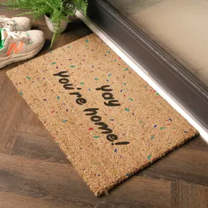 Yay You're Home Doormat (60 x 40cm)