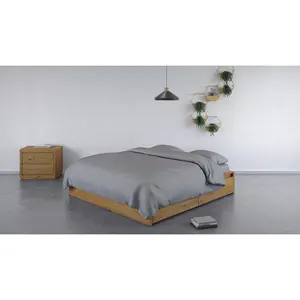 100% Bamboo Bedding Set Grey / Single Duvet Cover + 2 Additional Pieces