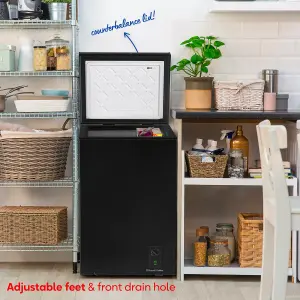 Russell Hobbs Chest Freezer 99L Freestanding Black with Free 5 Year Guarantee RH99CF0E1B