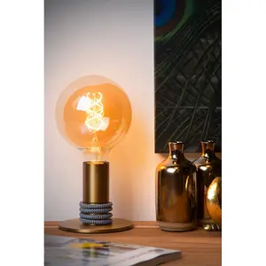 Lucide Marit Modern Table Lamp - 1xE27 - Matt Gold, Brass