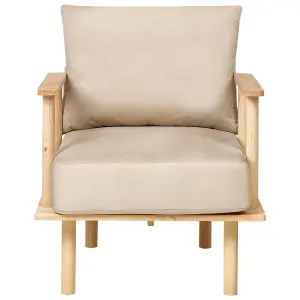 Armchair ASKER Fabric Sand Beige