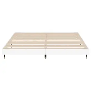 Berkfield Bed Frame White 200x200 cm Engineered Wood