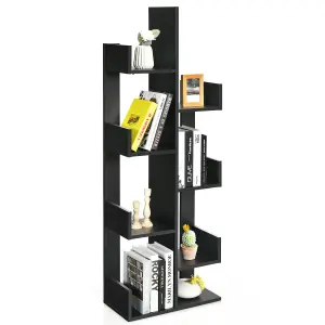 Costway 8 Tier Bookshelf Display Floor Standing Bookcase Storage Shelf for Living Room