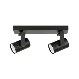 Luminosa Spiela Modern Twin Ceiling Spotlight, GU10