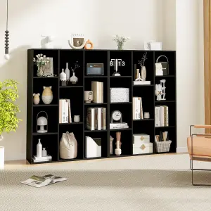 Costway 11-Cube Bookcase Modern Geometric Bookshelf Book Storage Organizer