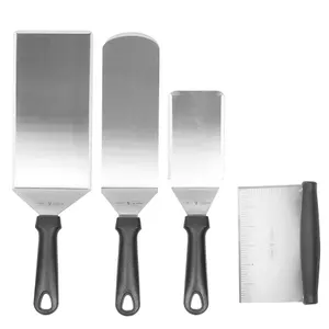 4pc Stainless Steel Spatula BBQ Set - M&W