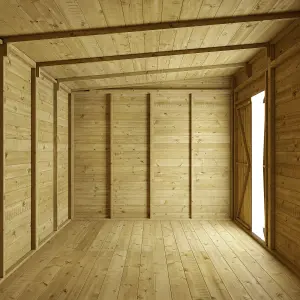 Store More Tongue and Groove Pent Shed - 8x8 Windowless