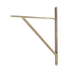 From The Anvil Burnished Brass Chalfont Shelf Bracket (314mm x 250mm)