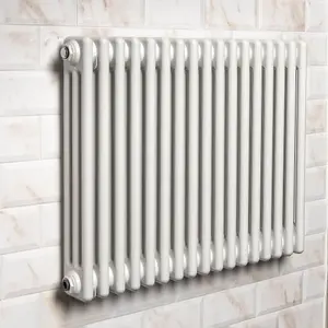 Braxton White Triple Horizontal Column Radiator - 600x785mm