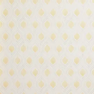 Colours Ailsa Soft lemon Geometric Smooth Wallpaper Sample