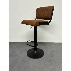 Cholet Puttney Height Adjustable Swivel Bar Stool (Set of 2) Brown