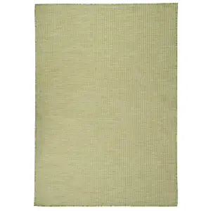 Berkfield Outdoor Flatweave Rug 160x230 cm Green