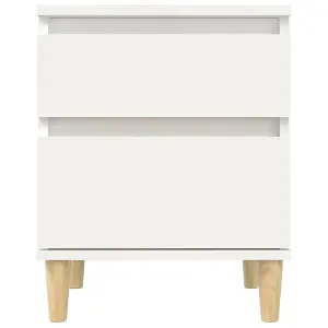 Berkfield Bedside Cabinets 2 pcs White 40x35x50 cm