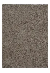 Melrose Venus Shaggy Dark Natural High Pile Medium Rug 080/150cm