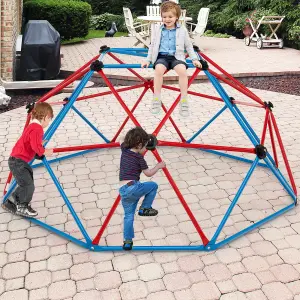 Costway 6FT Dome Climber Climbing Frame Geometric Climbing Dome Kids Toddlers Garden Gym