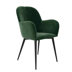 Fitz Dining Chair in Velvet Green