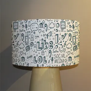 Social media (Ceiling & Lamp Shade) / 25cm x 22cm / Ceiling Shade