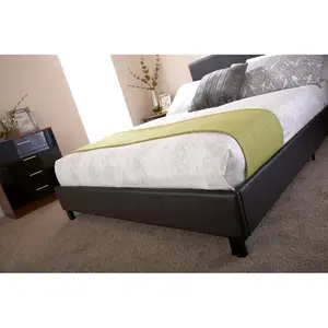 Morgana Upholstered Bed Frame Black / Small Double (4')